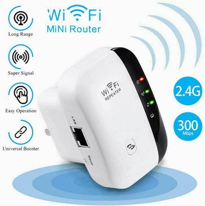 Répéteur WiFi 300Mb/s – Boostez votre connexion en quelques secondes !