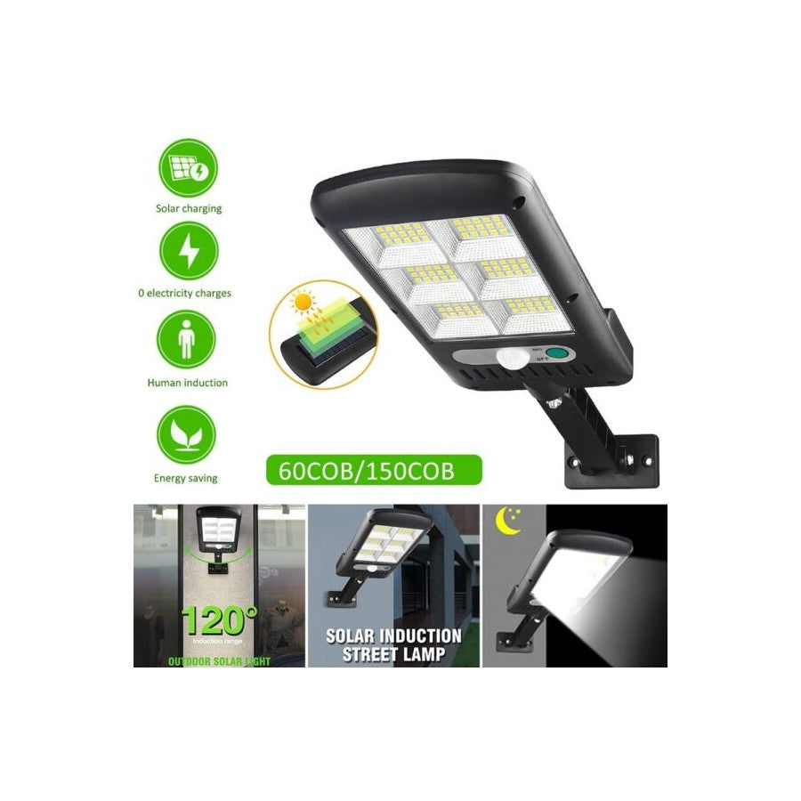 Lampe Solaire Extérieure à Télécommande &amp; Détecteur de Mouvement – Étanche IP65