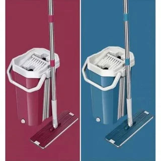 Balai-Serpillère avec Seau d’Essorage + 4 Serpillères