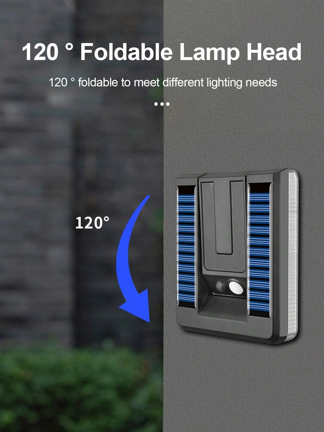 Lampe Solaire Murale Extérieure “Smart Sensor – 3 Modes”