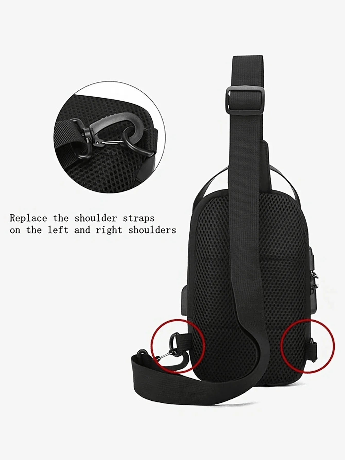 Sac à Dos Anti-Vol USB – Sécurité &amp; Confort pour Homme &amp; Femme