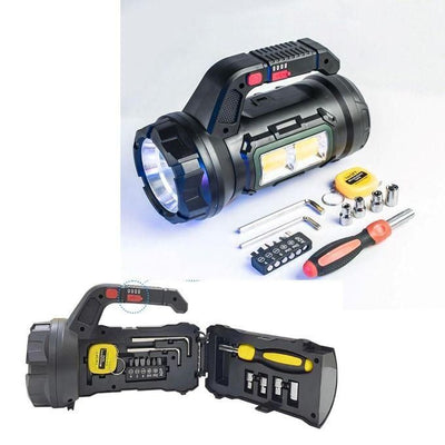 مصباح يدوي متعدد الوظائف مع صندوق أدوات مدمج (GA)