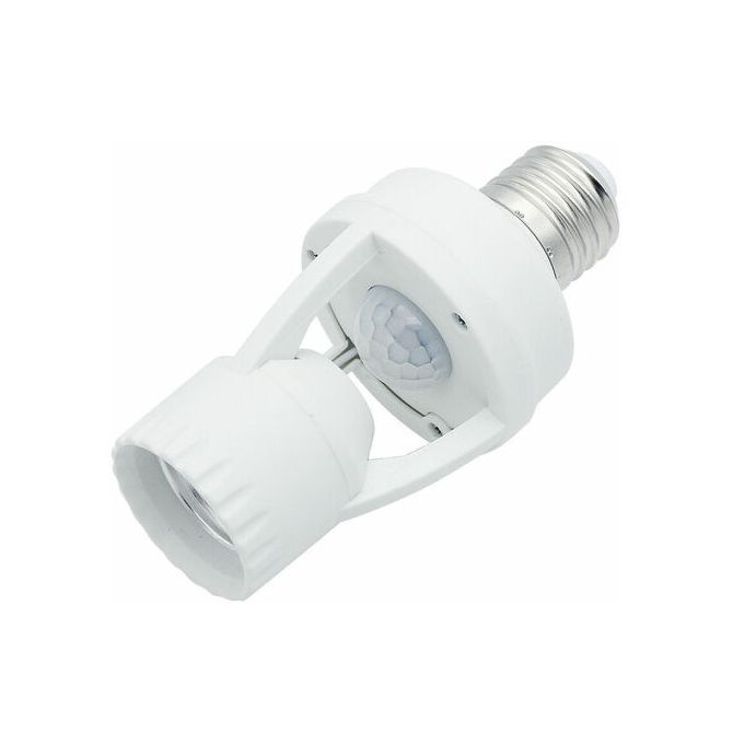 محول مأخذ ذكي مع حساس حركة للمصباح (زاوية 360°)