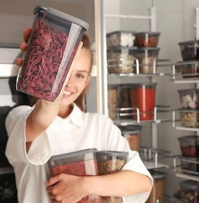 Set de 3 Bocaux en Verre avec Couvercle