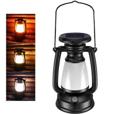 مصباح التخييم الشمسي القابل لإعادة الشحن – بثلاثة أوضاع إضاءة