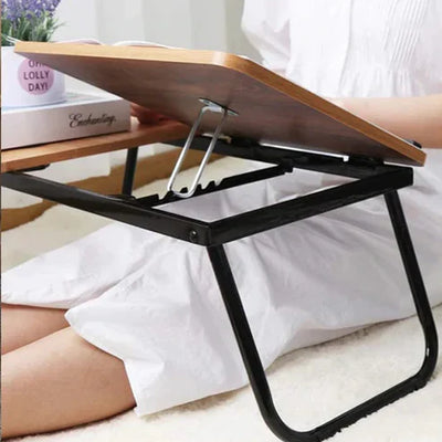 Table Pliante Réglable Multifonction – Bureau Portable Ergonomique avec Porte-Gobelet
