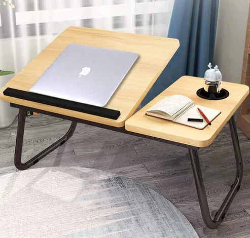 Table Pliante Réglable Multifonction – Bureau Portable Ergonomique avec Porte-Gobelet