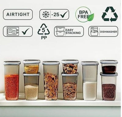 Set de 3 Bocaux en Verre avec Couvercle