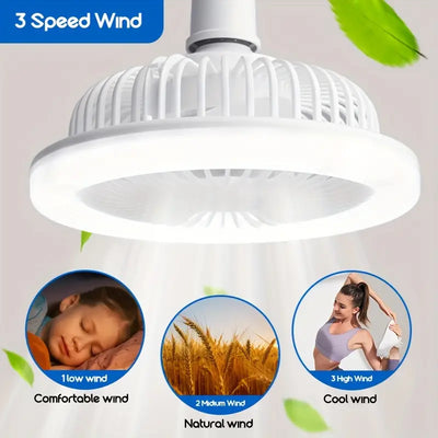 Ventilateur de plafond LED avec télécommande