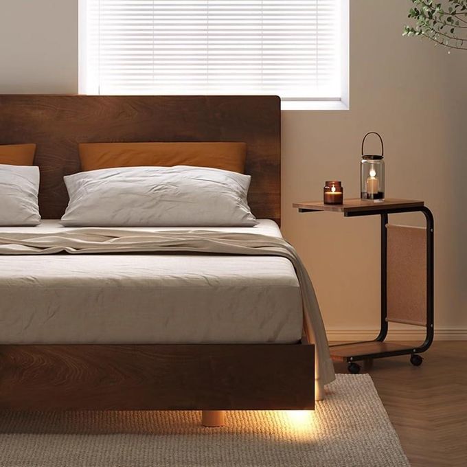 Table d’Appoint Moderne en Forme de C – Élégance &amp; Praticité