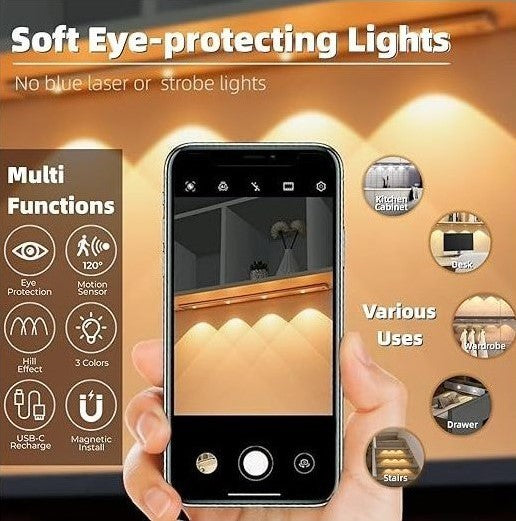 مصباح  فائق الرقة مع مستشعر حركة