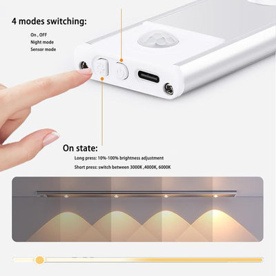 مصباح  فائق الرقة مع مستشعر حركة