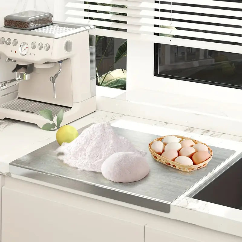 لوح تقطيع من الصلب المقاوم للصدأ بـ 35 × 50 سم – نظافة ومتانة مطبخك (FB2)