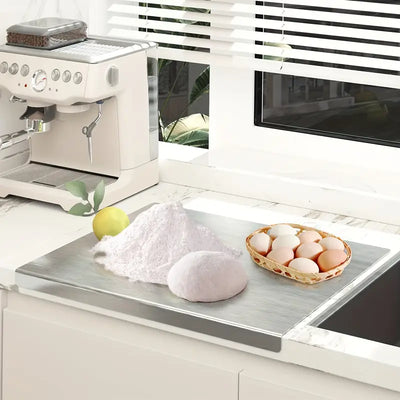 لوح تقطيع من الصلب المقاوم للصدأ بـ 35 × 50 سم – نظافة ومتانة مطبخك (FB2)
