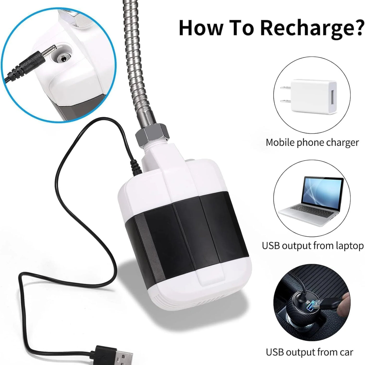 Douche Portable Rechargeable – Parfaite pour le Camping &amp; l’Extérieur