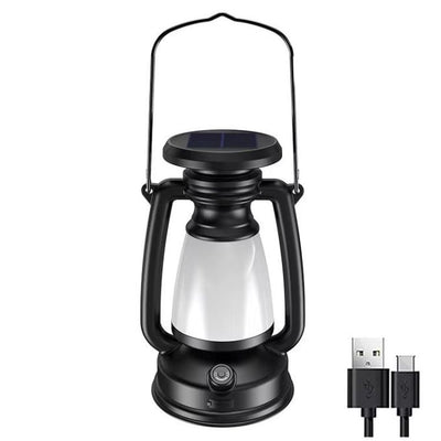 مصباح التخييم الشمسي القابل لإعادة الشحن – بثلاثة أوضاع إضاءة