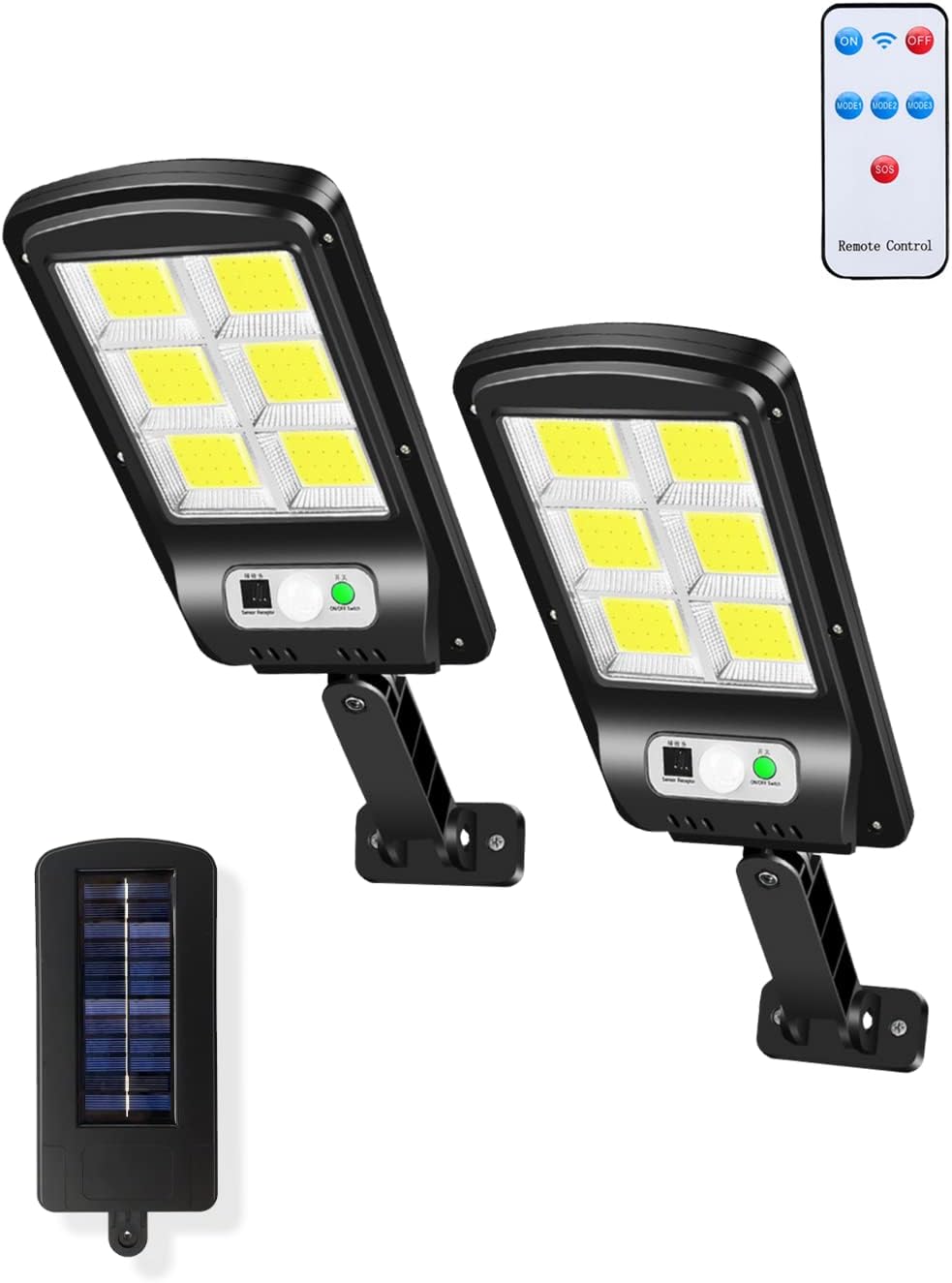 Lampe Solaire Extérieure à Télécommande &amp; Détecteur de Mouvement – Étanche IP65