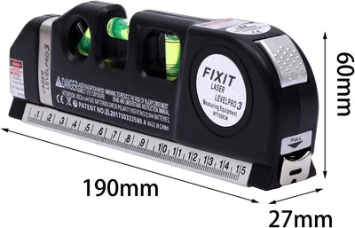 عرض مزدوج: ميزان ليزر متعدد الوظائف + علبة مفاتيح 46 قطعة