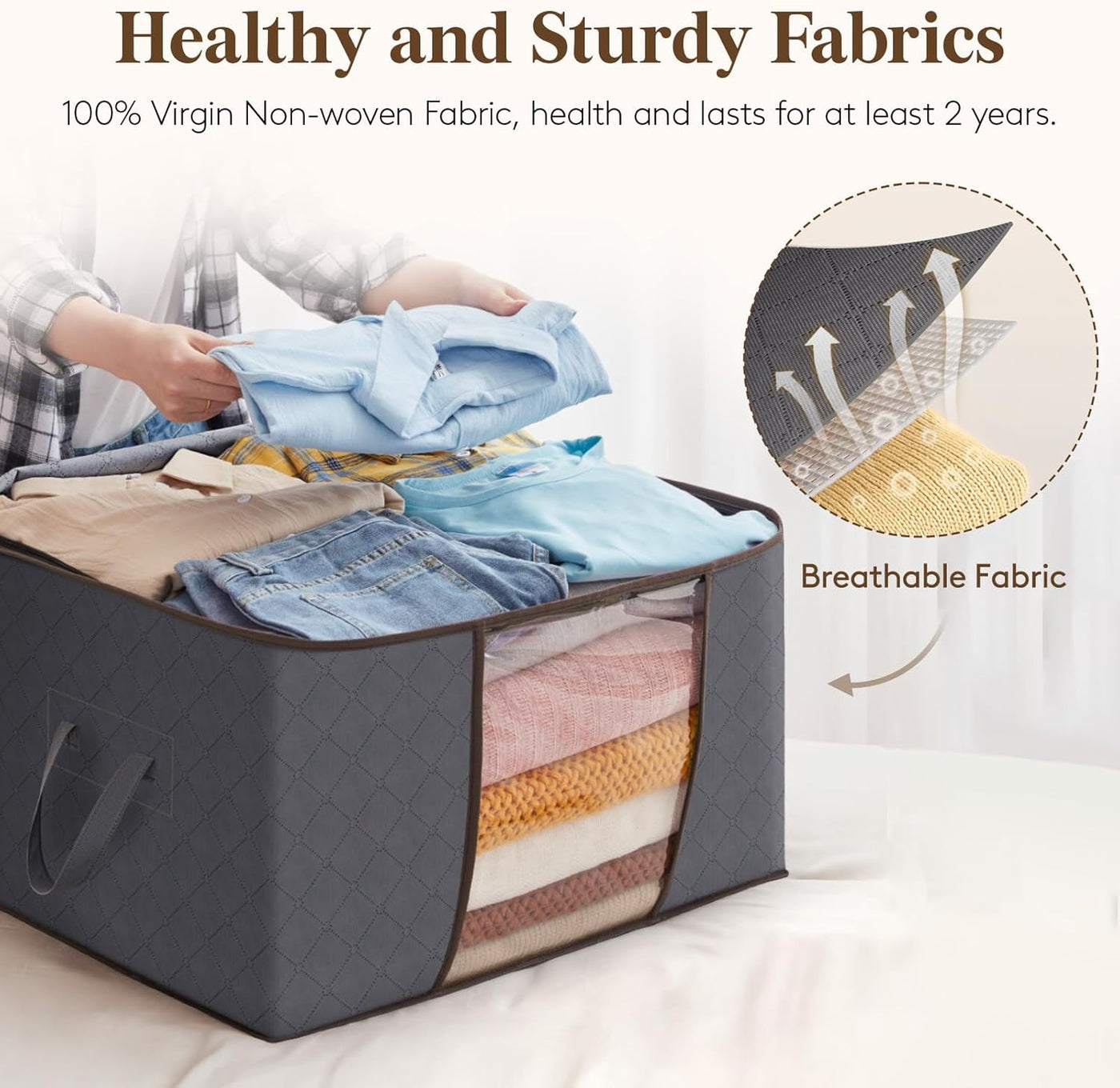 Lot de Sacs de Rangement Pliables – Grande Capacité &amp; Ultra Pratiques