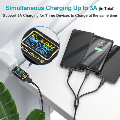 Câble de charge intelligent 3-en-1 – 100 W avec écran LED