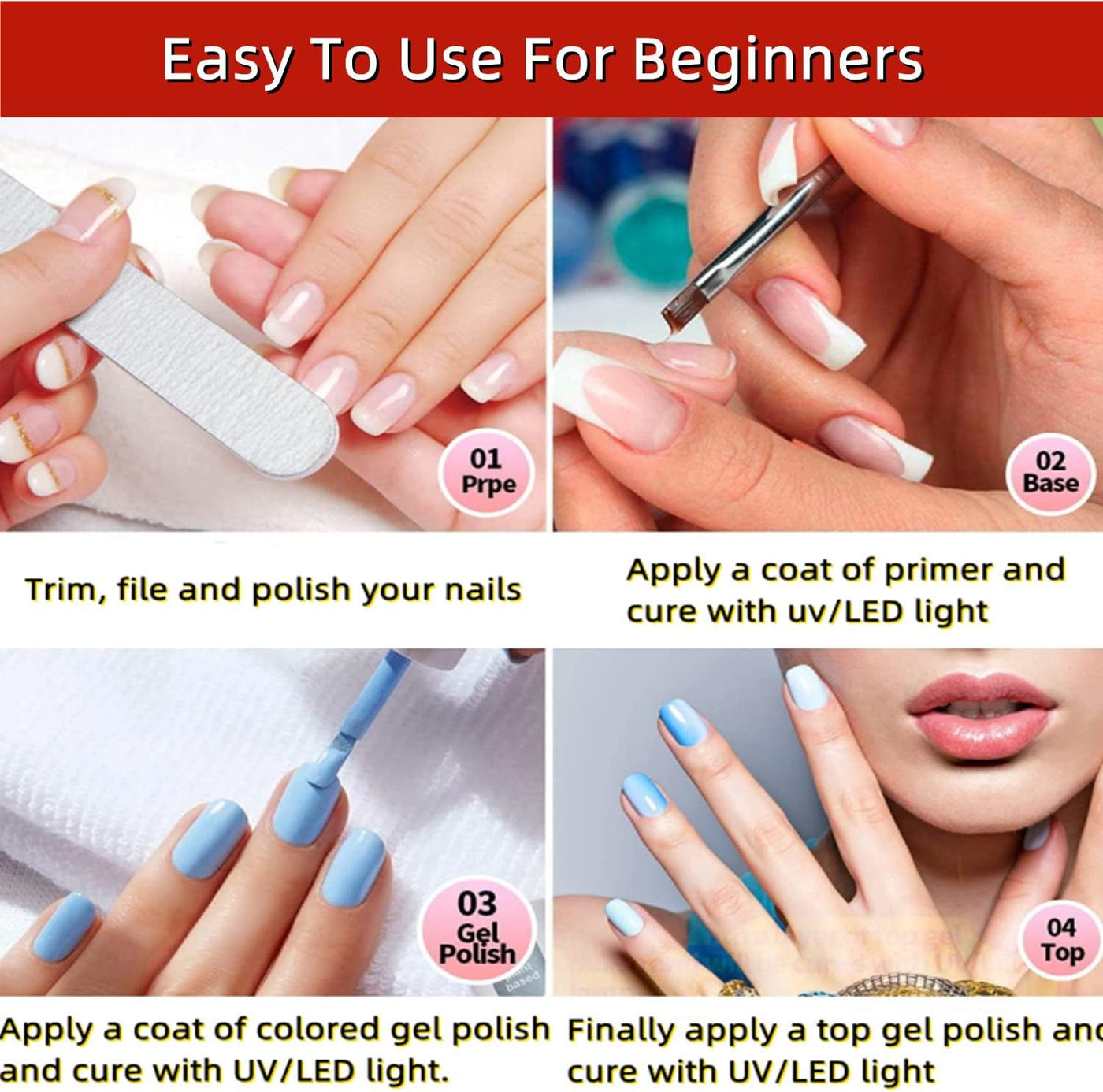 Lampe LED / UV 48W Professionnelle – Grand Format pour Manucure & Pédicure Rapide