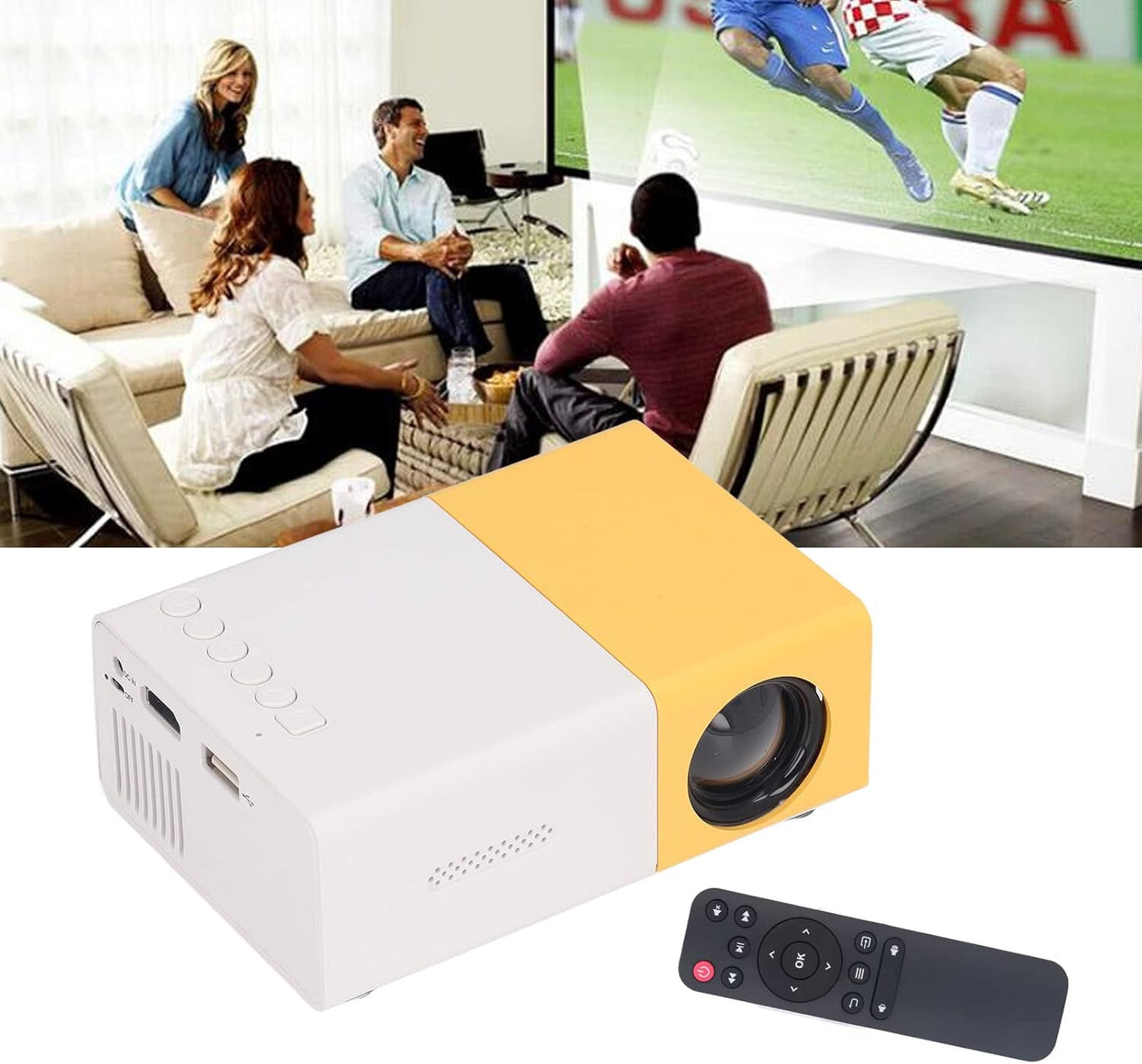 Mini Projecteur LED Portable Full HD 1080p