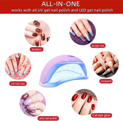 Lampe LED / UV 48W Professionnelle – Grand Format pour Manucure & Pédicure Rapide