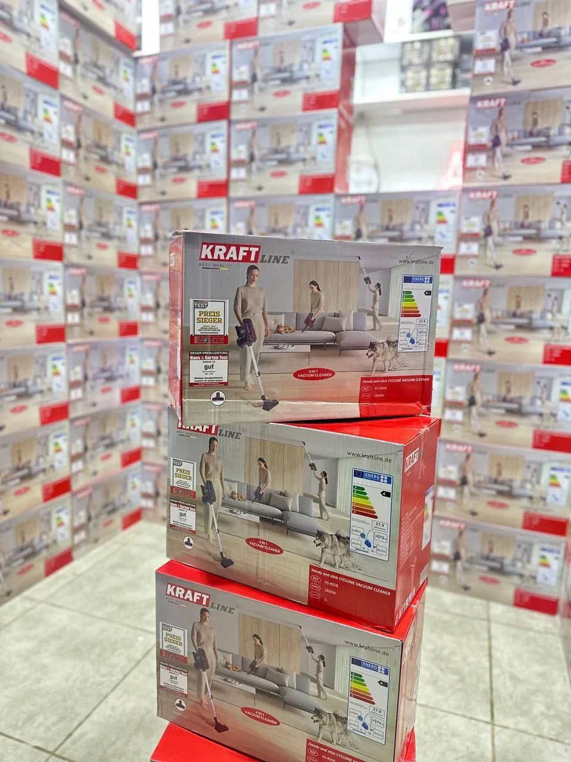 Aspirateur Kraft Line 12-en-1 – 3000W, Tube Aluminium & Filtre Cyclonique