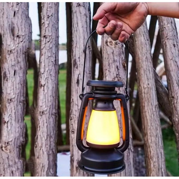 مصباح التخييم الشمسي القابل لإعادة الشحن – بثلاثة أوضاع إضاءة