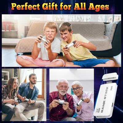 Console Rétro HDMI 4K avec 20 000+ Jeux & 2 Manettes Sans Fil