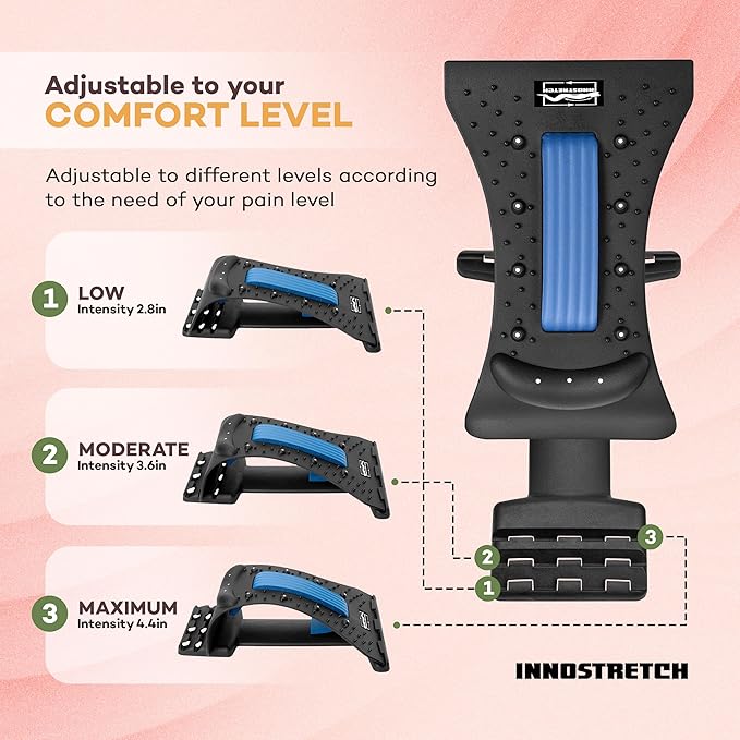 Support dorsal magnétique avec points d’acupression pour détendre et soulager le dos 💆✨