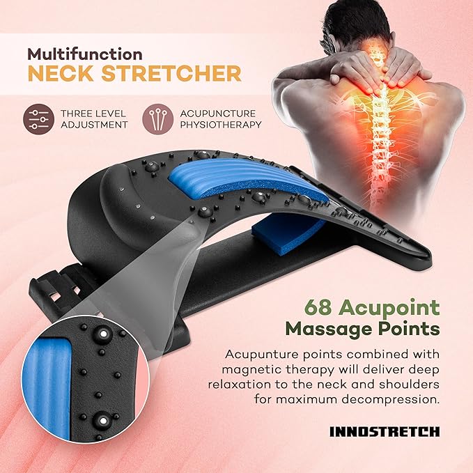 Support dorsal magnétique avec points d’acupression pour détendre et soulager le dos 💆✨