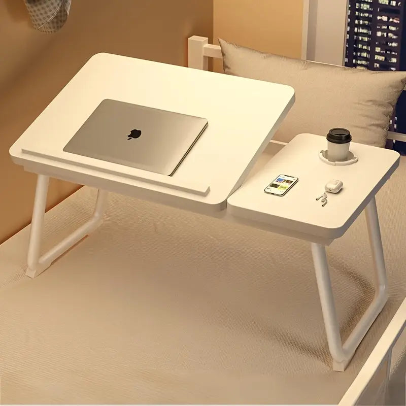 Table Pliante Réglable Multifonction – Bureau Portable Ergonomique avec Porte-Gobelet