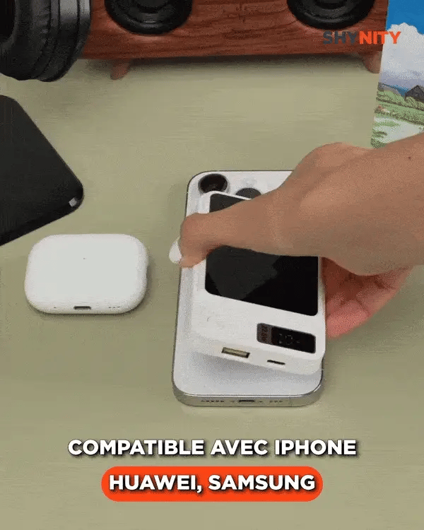 ChargeMax™ – Batterie Externe Magnétique Ultra-Puissante