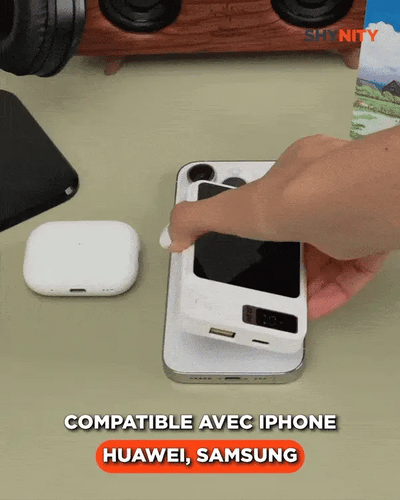 ChargeMax™ – Batterie Externe Magnétique Ultra-Puissante