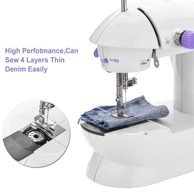 Mini Machine à Coudre Portable + LED &amp; Coupe-Fil