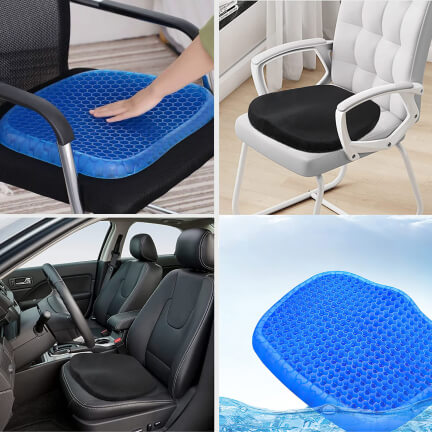 وسادة لراحة الجلوس “Egg Sitter” — جل تنفّسي وشكل قرص العسل (TK2)