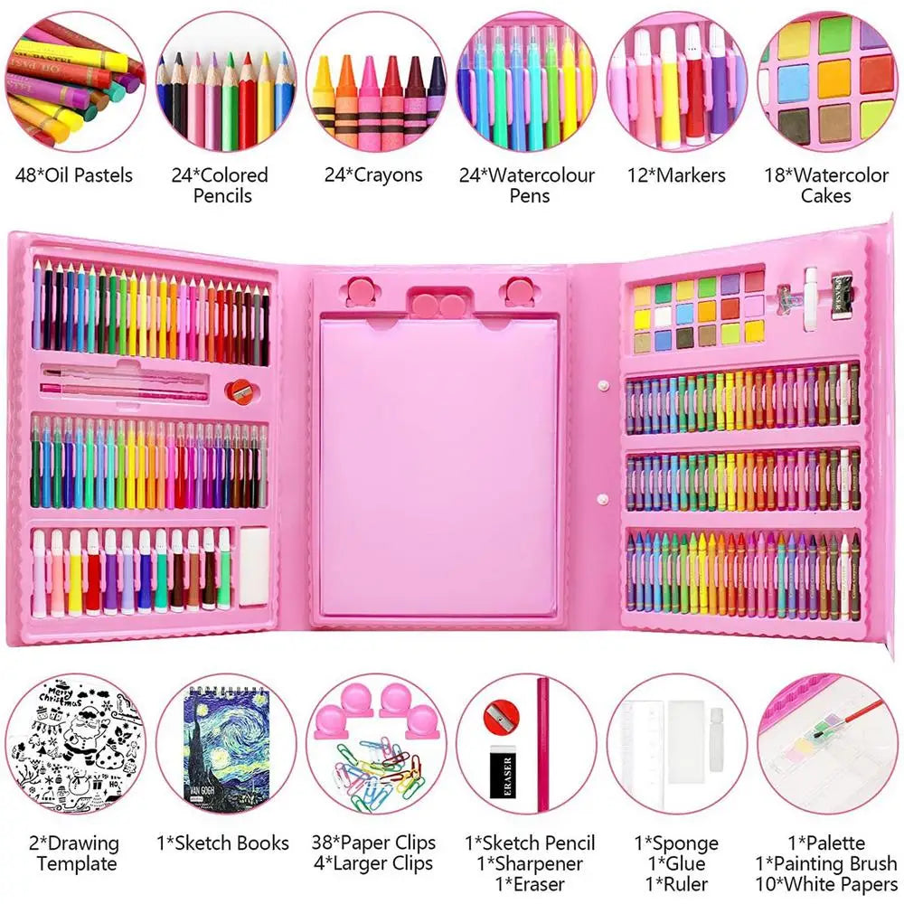 Kit d'Art Créatif pour Enfants – 208 Pièces Complètes