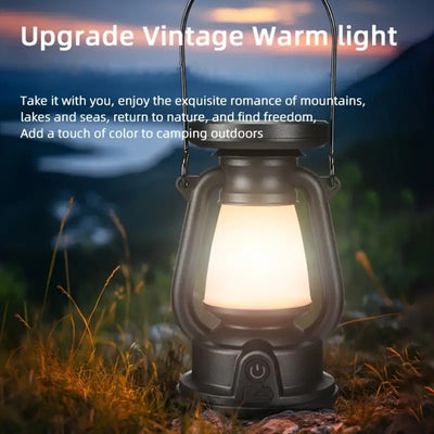 مصباح التخييم الشمسي القابل لإعادة الشحن – بثلاثة أوضاع إضاءة