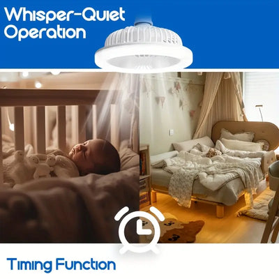 Ventilateur de plafond LED avec télécommande