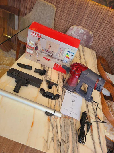 Aspirateur Kraft Line 12-en-1 – 3000W, Tube Aluminium & Filtre Cyclonique