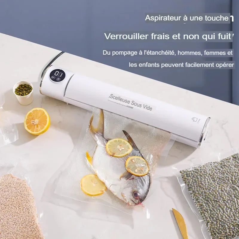 🧊✨ Machine de mise sous vide – Conservez la fraîcheur 5 fois plus longtemps !