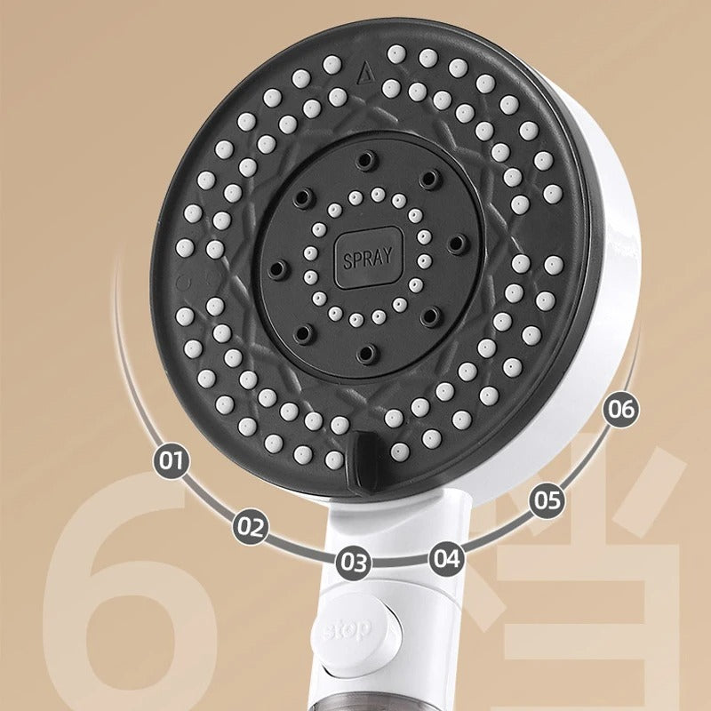 Pommeau Filtrant 6 Modes avec 2 Filtres de Rechange (GA)