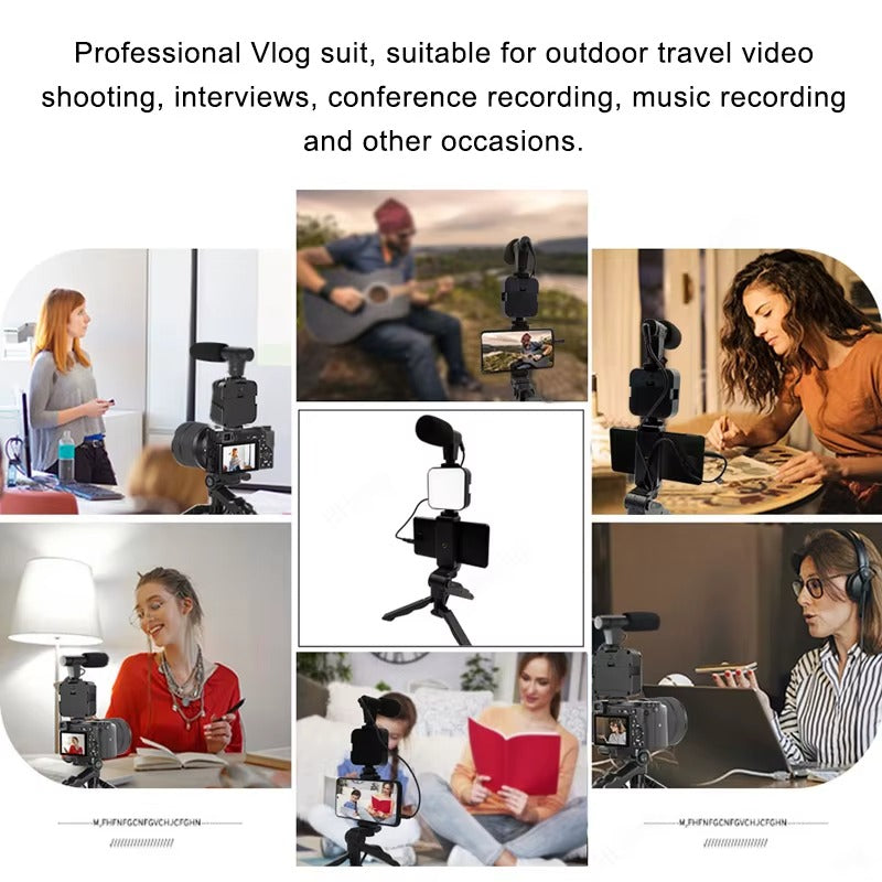 Kit Vlogging AY-49 – Votre Studio Mobile Tout-en-Un
