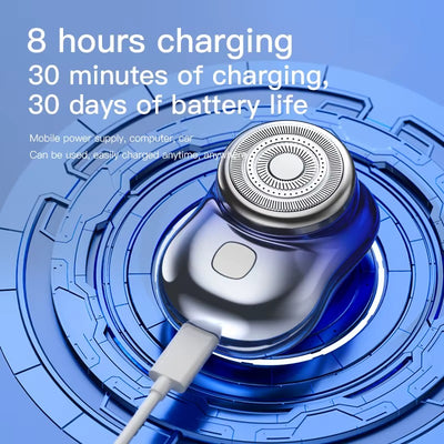 Mini Rasoir Électrique Portable – USB Type-C, Haute Précision, Étanche IPX7