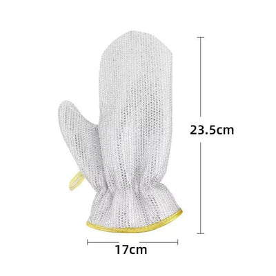 2 × قفازات متعددة الاستخدامات قابلة لإعادة الاستخدام – للتنظيف وغسل الأطباق