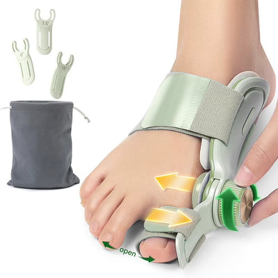 Correcteur d’orteil (Hallux Valgus) – Orthèse ajustable &amp; rotative 180°