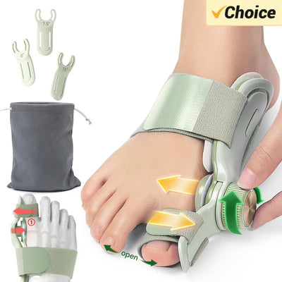 Correcteur d’orteil (Hallux Valgus) – Orthèse ajustable &amp; rotative 180°