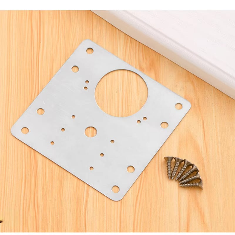 6 Pcs Charnières de Fixation pour Portes d'Armoire – Acier Inoxydable Robuste