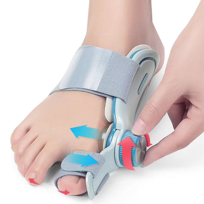 Correcteur d’orteil (Hallux Valgus) – Orthèse ajustable &amp; rotative 180°